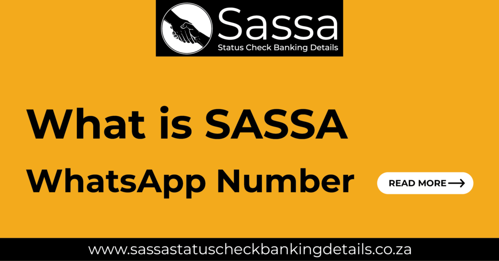 Sassa whatsapp number