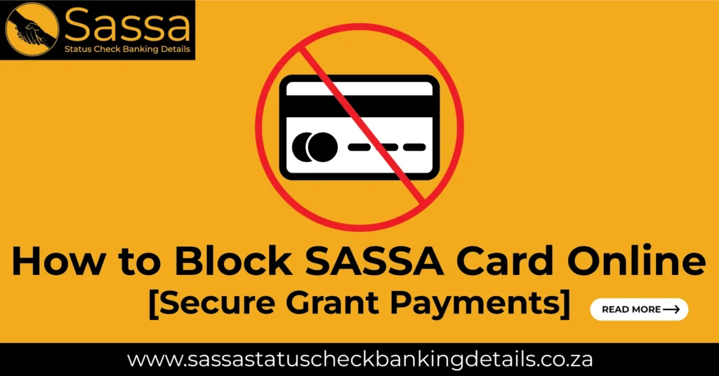 Block SASSA Card