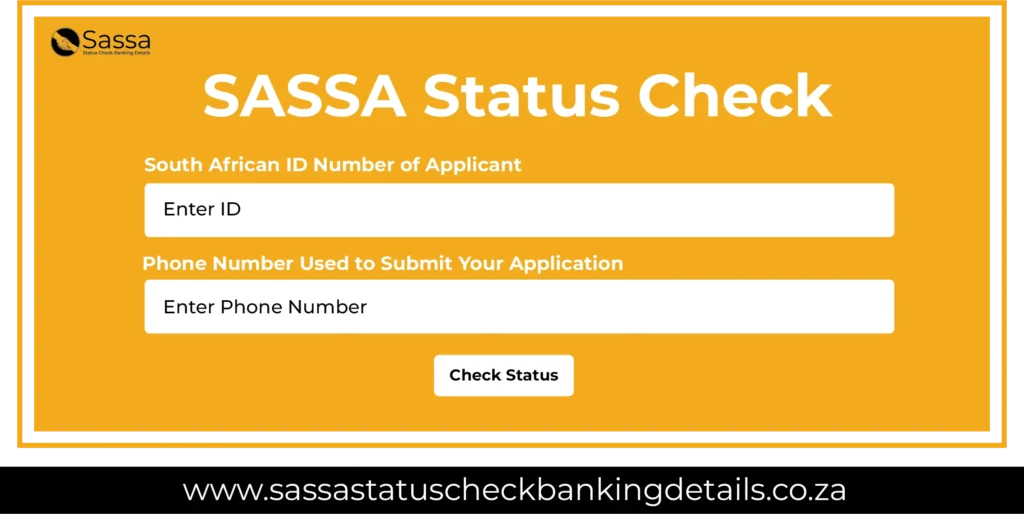 Sassa SRD Status Check Through SSCBD