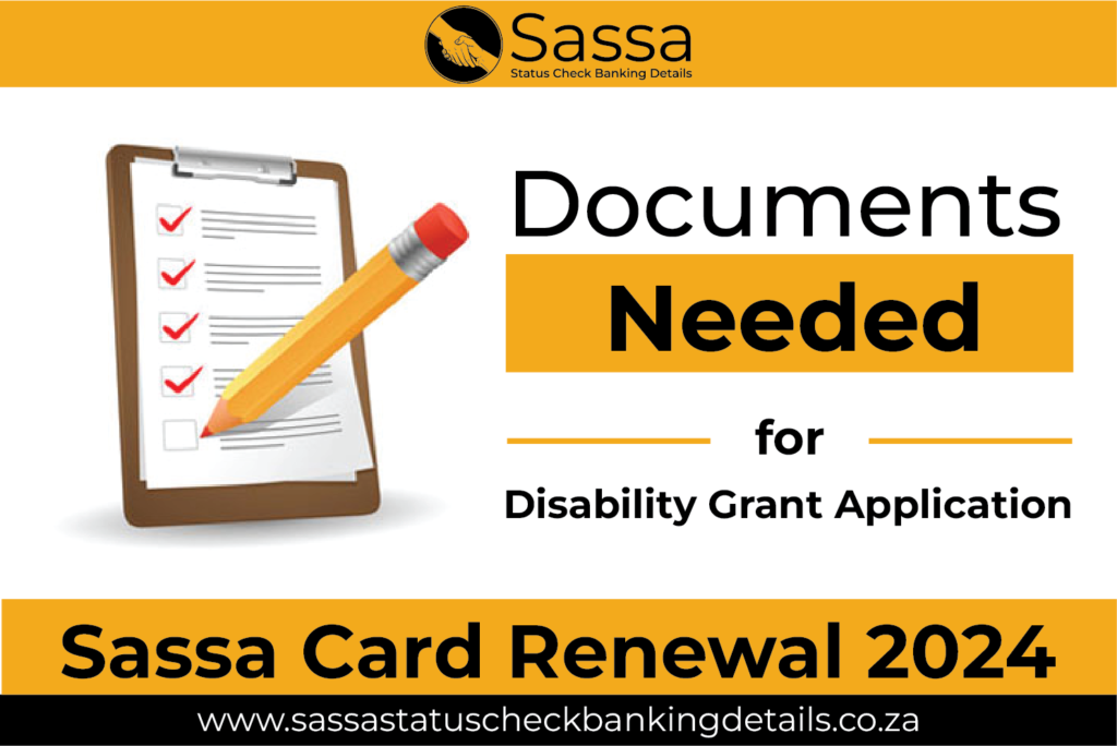 Documents Needed for Disability Grant Application