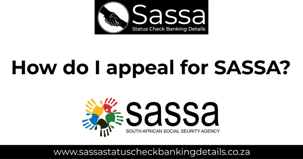 How do I appeal for SASSA
