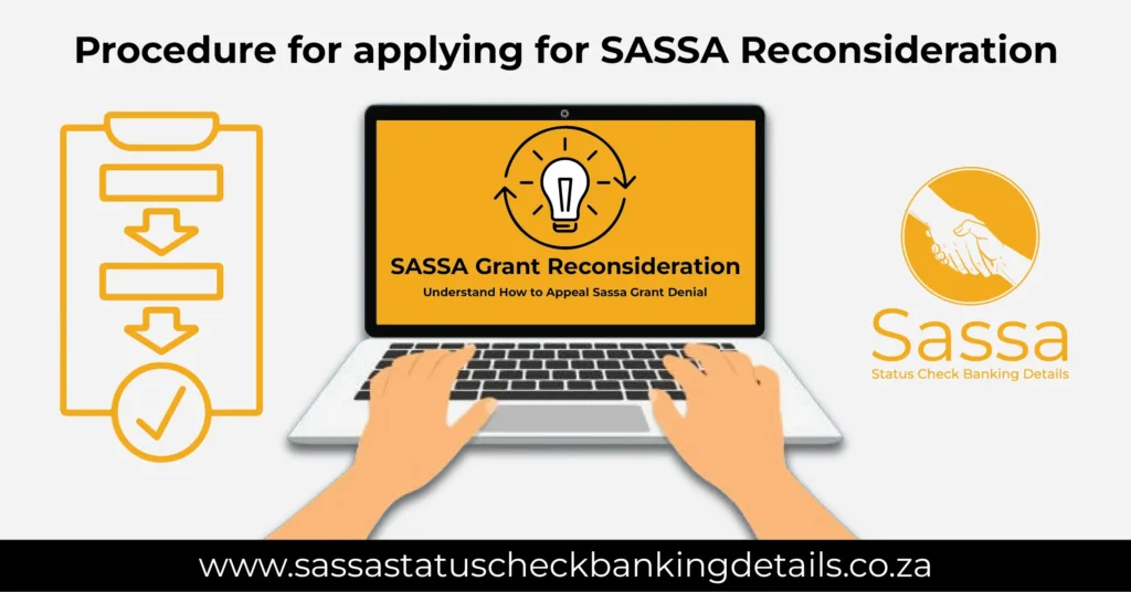 Procedure for applying for SASSA Reconsideration