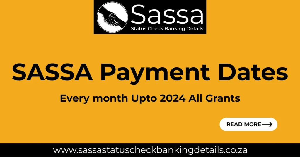 SASSA Payment Dates