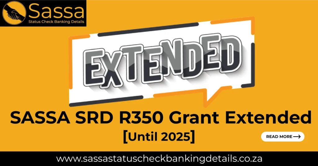 SASSA SRD R350 Grant Extended